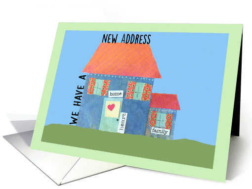 Announcement - New Address - Home - Heart- Family card (1461802)