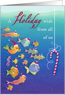 Fish Holiday Wish Candy Cane fom All Of Us card