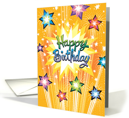 Happy Birthday Fireworks Business From All Of Us card (1514504)