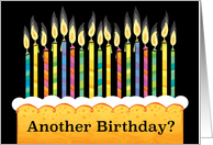 Happy Birthday Cake Candles Humor card