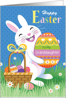 Granddaughter Easter Bunny With Giant Egg card