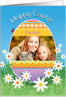 C Name Custom Photo Easter Eggs card