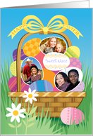 Niece Custom Photo Easter Basket Eggs card