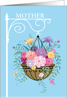 From Daughter Unconditional Love Mother’s Day Floral Hanging Basket card
