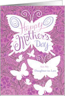 For My Daughter in Law Mother’s Day Butterfly Floral card