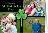 3 Photo St Patrick’s Shamrock card