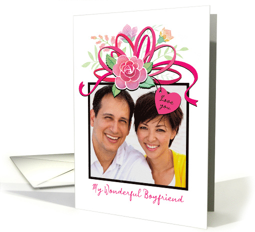 For My Boyfriend Custom Photo Valentine's Total Package card (1757750)