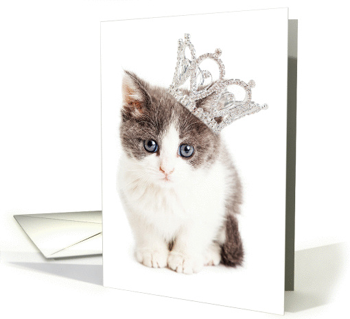 Pretty Princess Kitten card (1413624)