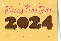 Sweet New Year Wishes 2024 card