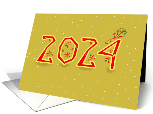 Country Chic New Year 2024 card (1501284)