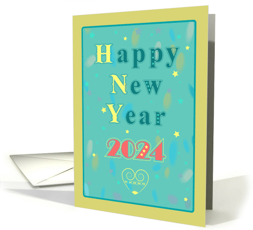 Radiant New Year Wishes: 2024's Arrival card (1690826)