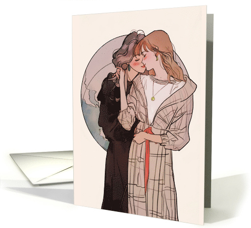 Moments of Happiness in Youthful Love of Two Girls card (1823088)