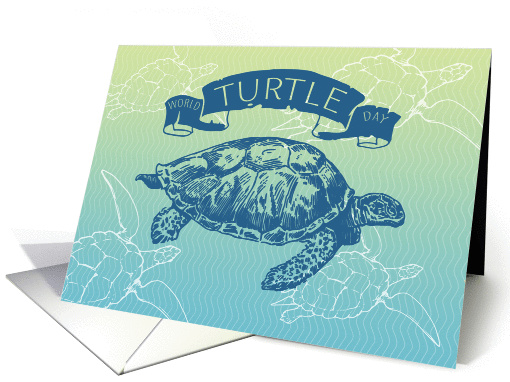 Illustrated World Turtle Day card (1433178)