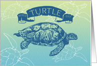 Illustrated World Turtle Day Card