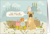 Illustrated You Will Be Missed Dear Veterinarian, Farewell From Dog card