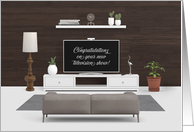 Congratulations Scriptwriter New Television Show Living Room TV card