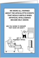 Artificial Intelligence Warning Birthday card