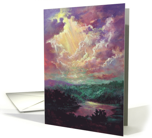 May The Spiritual Light Of God Shine Upon You With Sympathy card