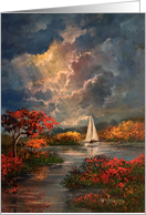 Romance And Love Sailing The Autumn Light card