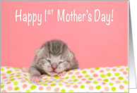 Happy 1st Mother’s Day from baby card
