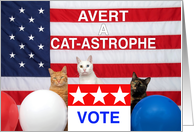 Avert a Cat-Astrophe, VOTE card