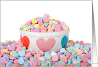 Candy Hearts Happy Valentine’s Day card