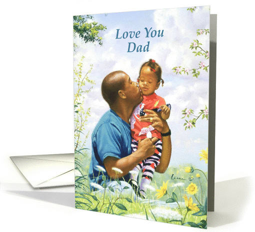 Father and Daughter in the Garden - Father's Day card (1449770)