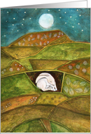 Hare at Pendle Hill, Blank Any Occasion, Pagan card