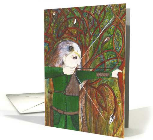 Red Kite Archer, Blank Any Occasion card (1453772)