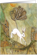 Hare with Standing Stones card