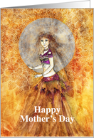 Happy Mother’s Day, Belly dancer, Mandala card