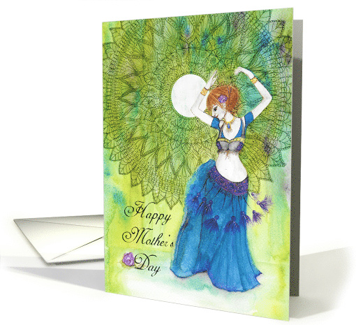 Happy Mother's Day, Belly dancer, Mandala card (1468672)