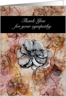 Thank you for your sympathy, floral card