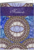 Namaste, For Friend, Third Eye, Meditation, Chakra, Mandala card