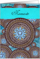 Namaste, From All of Us, Throat Chakra, Meditation, Chakra, Mandala card