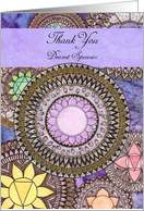 Thank You, Sponsor, Crown Chakra, Meditation, Mandala card