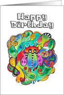 Happy Birthday Cute Doodle Children’s Birthday card