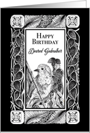Happy Birthday Dearest Godmother Little Robin card