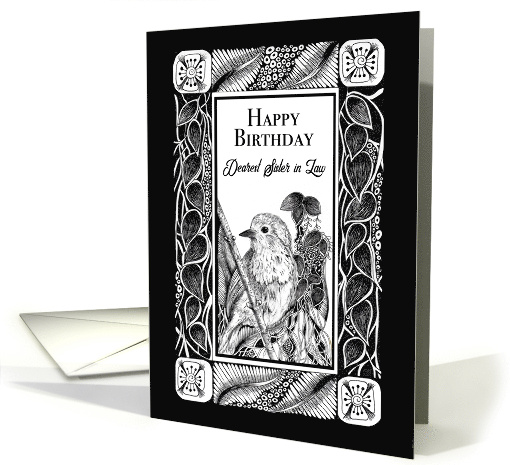 Happy Birthday Dearest Sister in Law Little Robin card (1658328)
