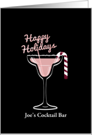 Magarita Christmas, Christmas Cocktail, Pink, Business, For Customer card