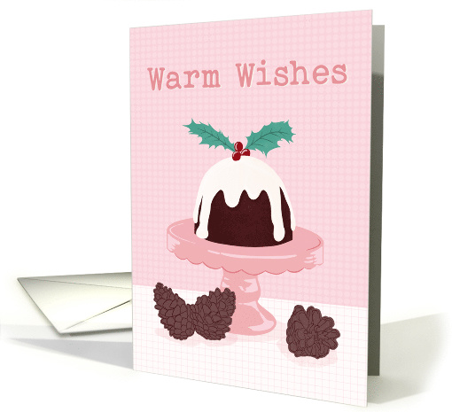 Christmas, Warm Wishes, Christmas Pudding card (1584644)