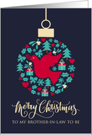 Merry Christmas Brother-In-Law To Be Christmas Peace Dove Bauble card