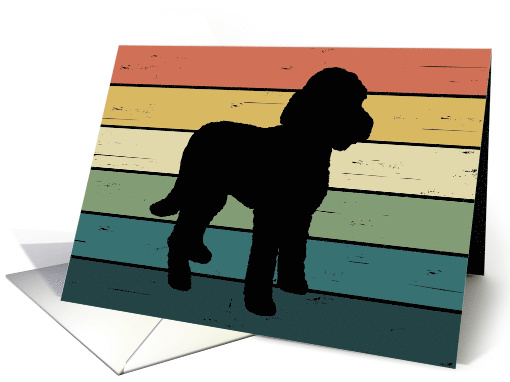 Congratulations on Adoption of Labradoodle Dog card (1564076)