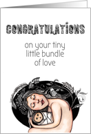 Congratulations on Your Baby Mother Sentiment card