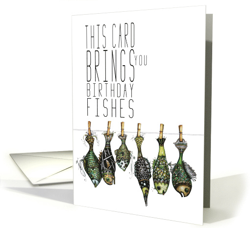 Happy Birthday Fish Wishes Fishes card (1686806)
