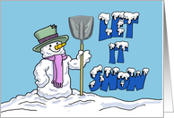 Humorous Thank You Card For Helping Shovel Snow card