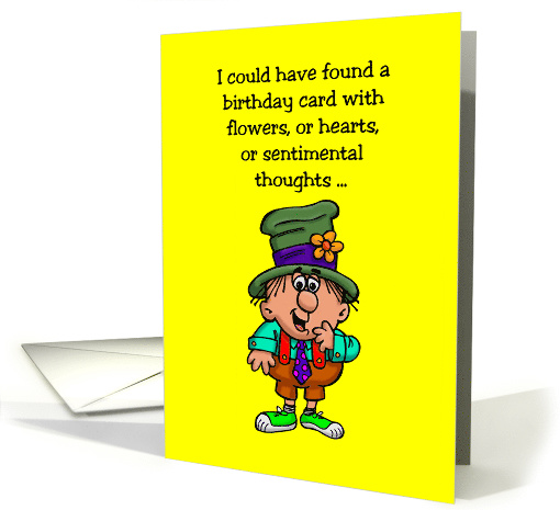 Adult Birthday Card with a Silly Cartoon Character card (1485406)