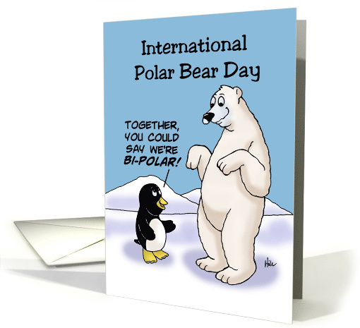 International Polar Bear Day with a Cartoon of Penguin... (1488246)