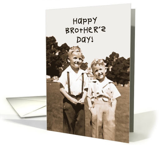 Brother's Day Card with a Retro/Vintage Photo Image of... (1492804)