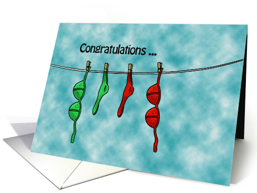 Congratulations On Your Commitment Card With Clothes Line card